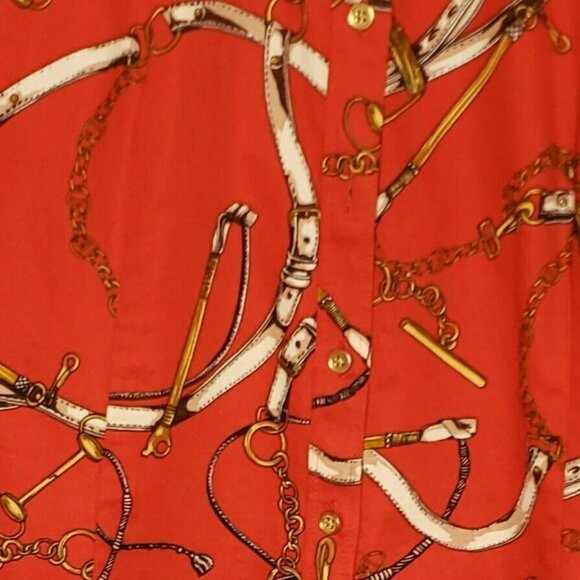 Talbots Button Down Top With Purse Strap Detail 10 - Picture 3 of 5